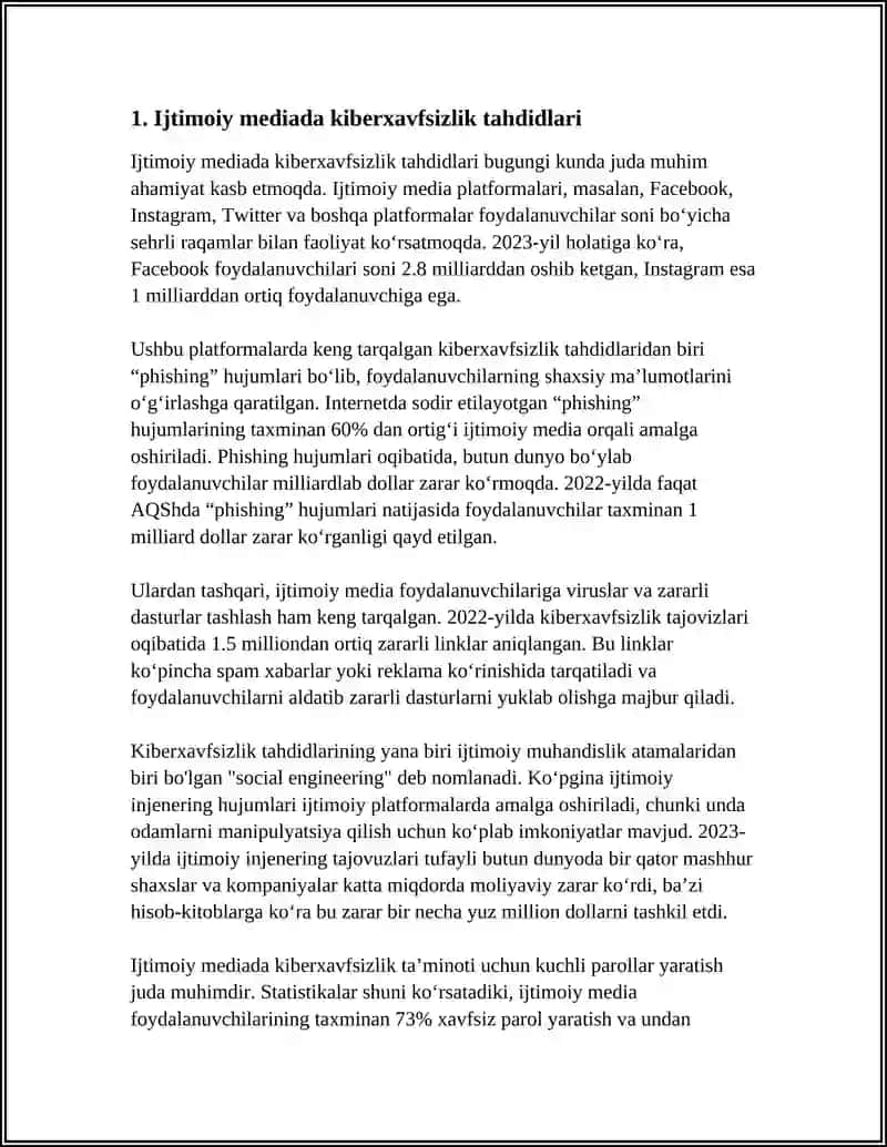IJTIMOIY MEDIADA TAHDIDLAR, XURUJLAR VA XAVF-XATARLAR 4