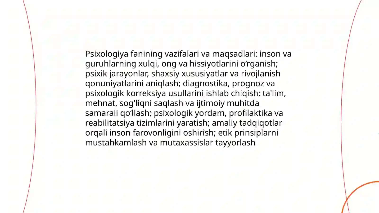 Psixologiya fanining predmeti va mazmuni 4