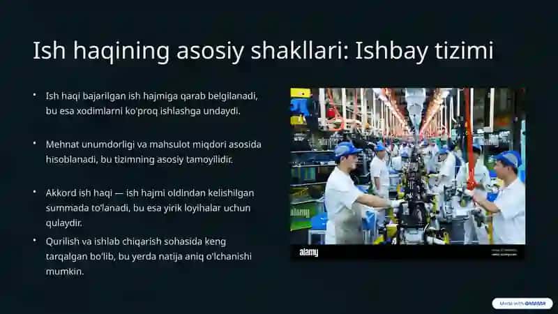 Ish haqini tashkil etish shakllari va tizimlari 4