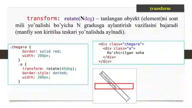 WEB SAHIFANING POG’ONALI SHAMOYILI YORDAMIDA OB’EKTLARNI HARAKATLANTIRISH 4