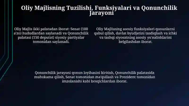 O'zbekistonda Parlamentarizmning Shakllanishi va Konstitutsiyaviy Asoslari 4