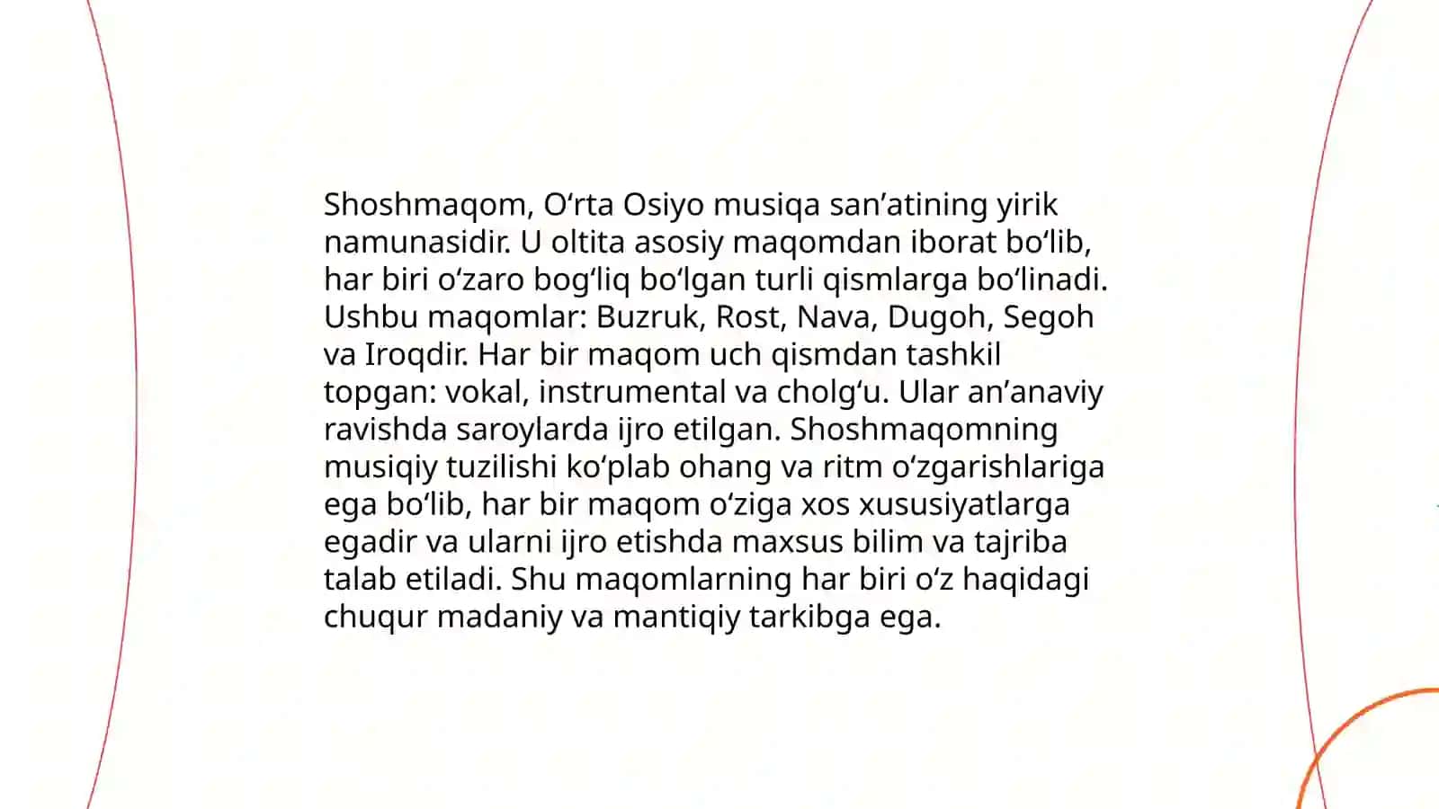 Shashmaqom va Xorazm maqoming tarixi 4