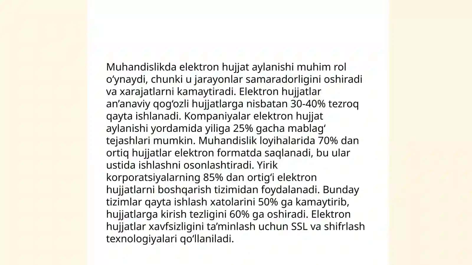 Elektron hujjatlarni amaliy dasturlar yordamida bajarish 4