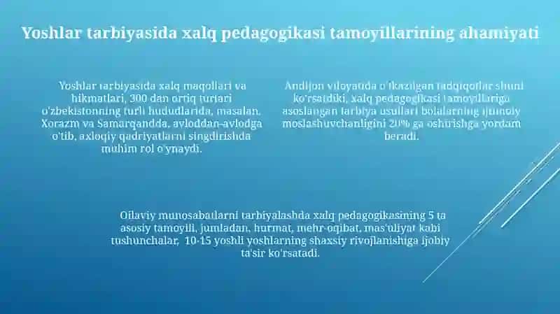 Xalq pedogogikasida shaxslararo munosabatlar talqini 4