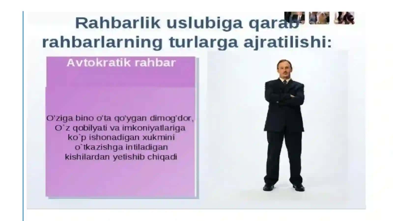 Rahbar madaniyatiga baho berish uchun qo'llaniladigan ko'rsatkichlar 4