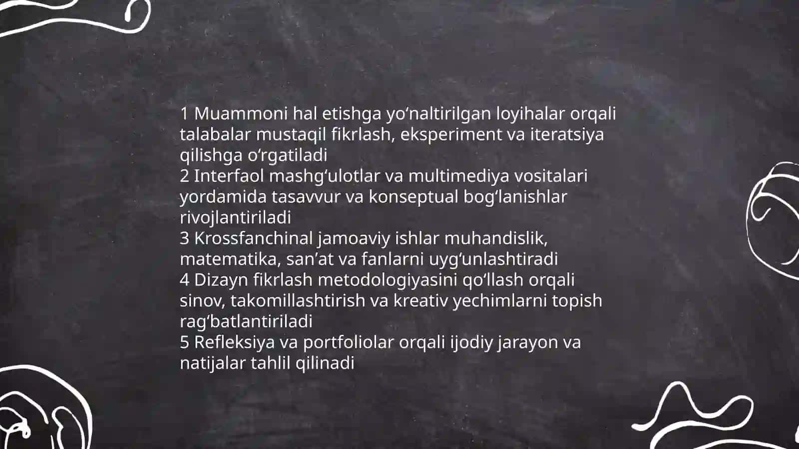 Talimda STEAM tizimi va kreativlik 4