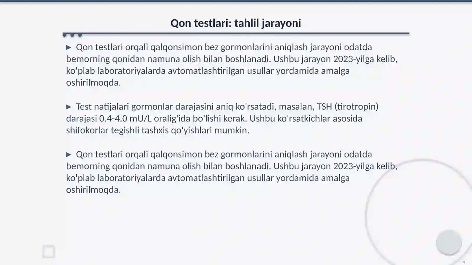 Qalqonsimon bez gormonlarini tekshirish usullari 4