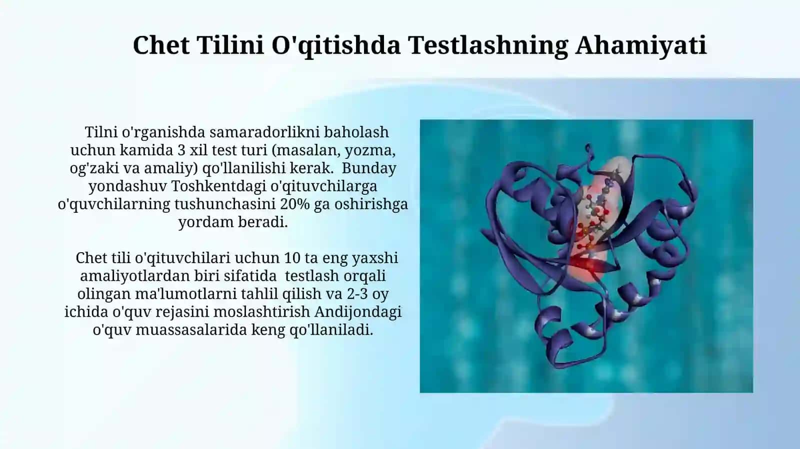Chet tilini o'rgatishda nazorat va test turlari 4