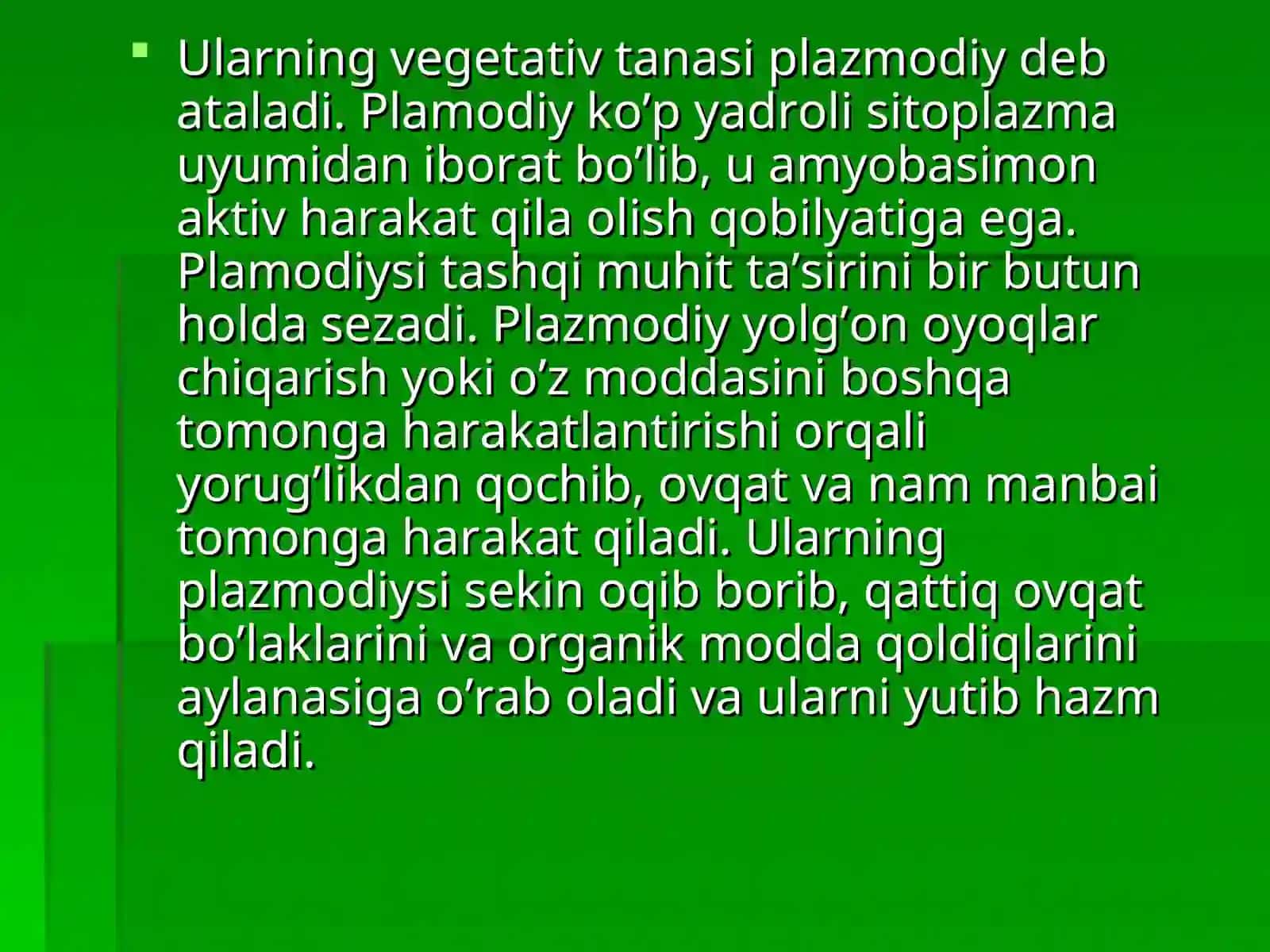 Umumiy biologiya yo’nalishi 102-guruh talabasiyoqubova gulandomning botanika fanidan taqdimoti 4