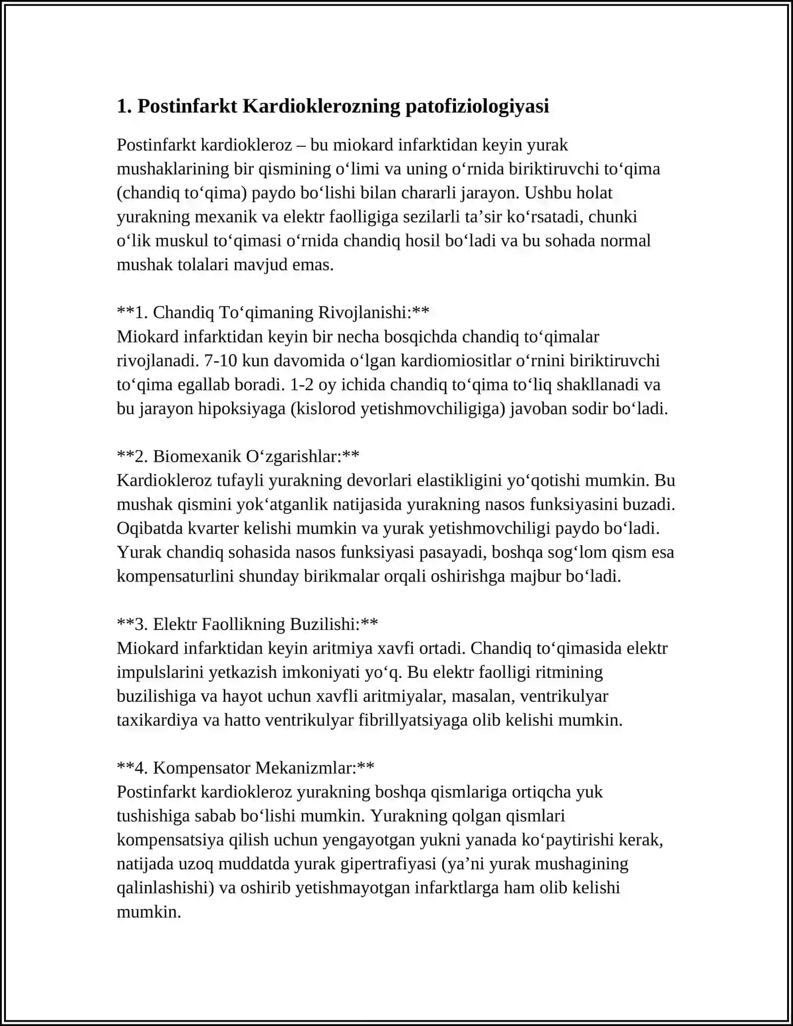 Toshkent Tibbiyot Akademiyasi Mustaqil Ish 4