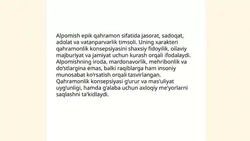 Alpomish dostoni talqinlari. Go'rog'li dostoni tahlili 4