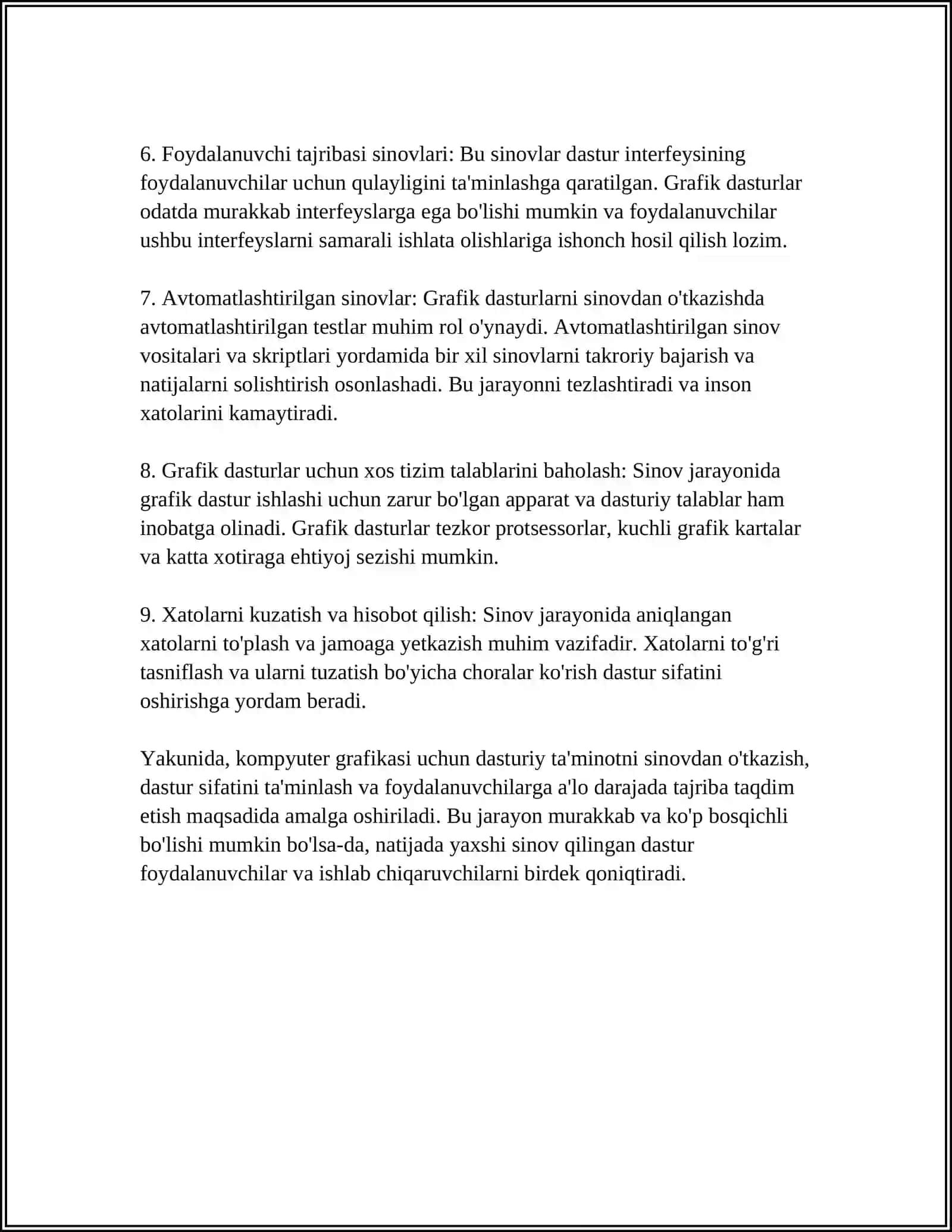 KOMPYUTER GRAFIKASINING DASTURIY TAʼMINOTI MAVZUSIDA 3 TA KEYS-STADY TAYYORLASH 4