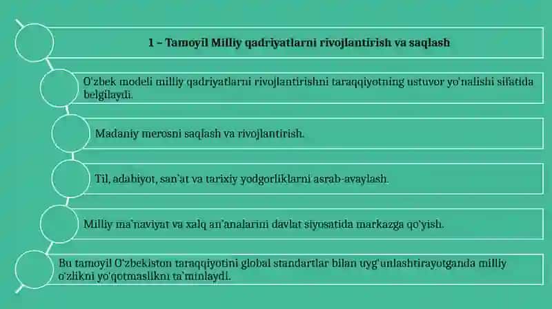 Taraqqiyotning o‘zbek modeli va uning o‘ziga xos xususiyatlari 4