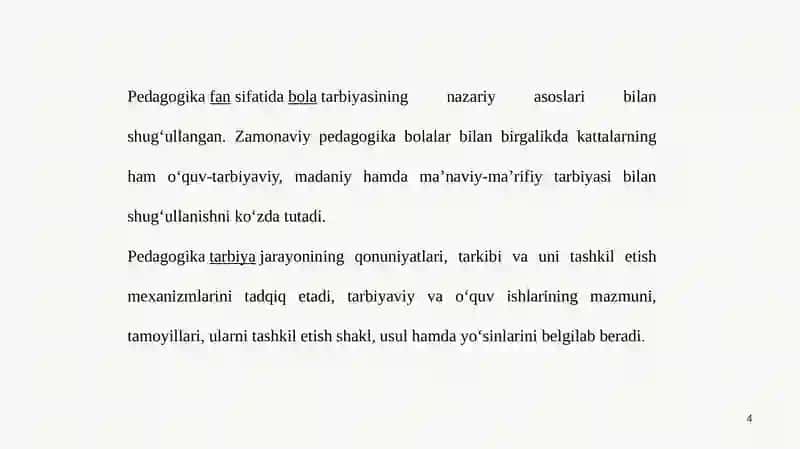 Pedagogika faningpredmeti tadqiqot metodlari mustaqil ish 4