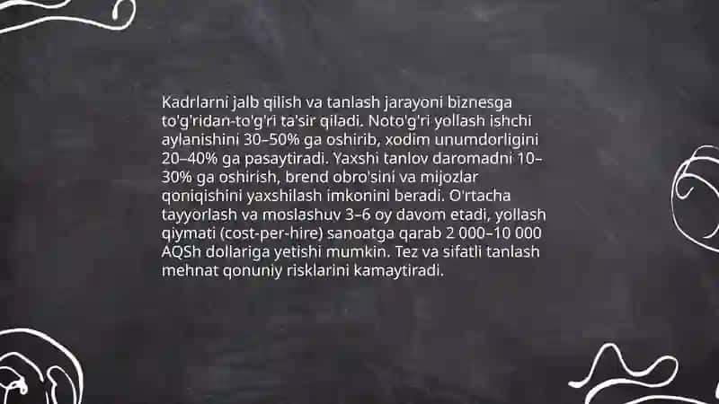 Inson resurslarini boshqarishning biznesdagi oʻrni 4