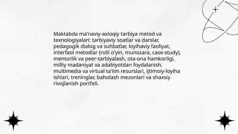 O'quvchilarni ma'naviy-axloqiy tarbiyalash 4