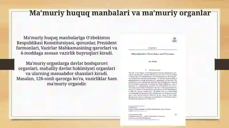 Ma'muriy jarayon va mamuriy protseduralar 4