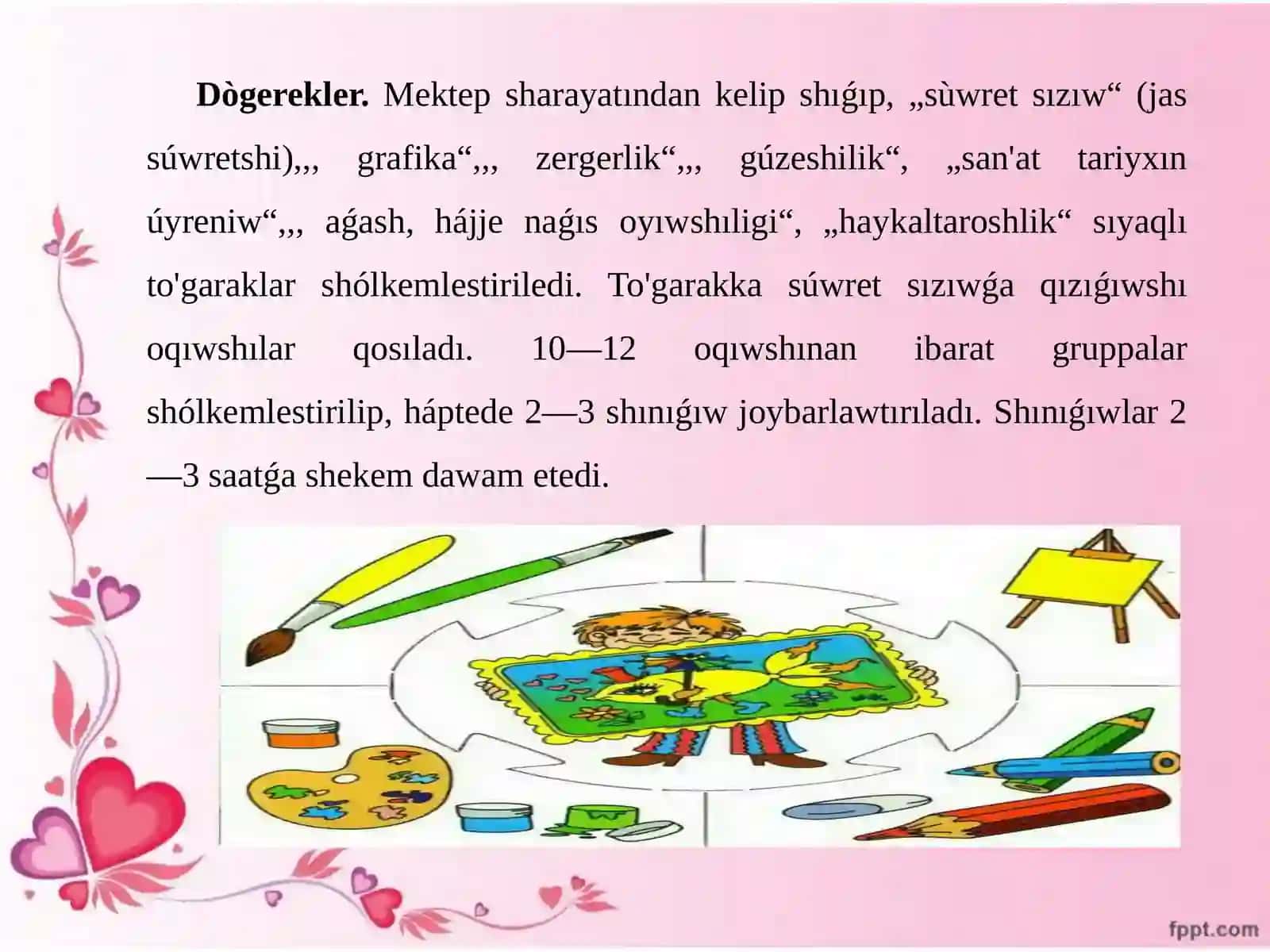 Súwretlew ónerilen sabaq 4