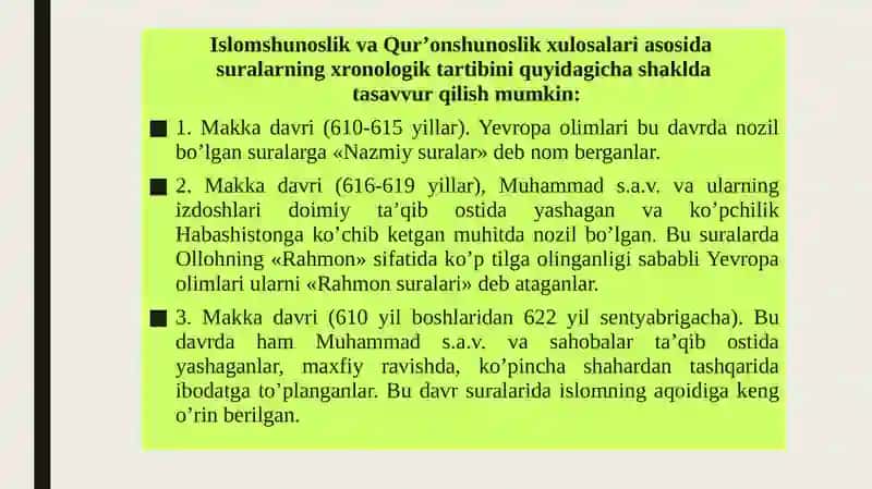 Islom dini manbalari, aqidaviy maktablari va ularning hozirgi davrdagi ahamiyati 4