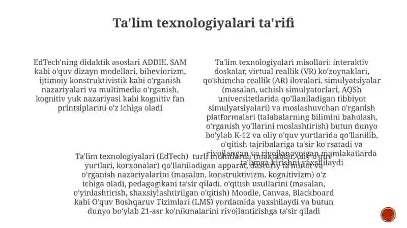Pedagogik texnologiyalar va ularning didaktik asoslari 4