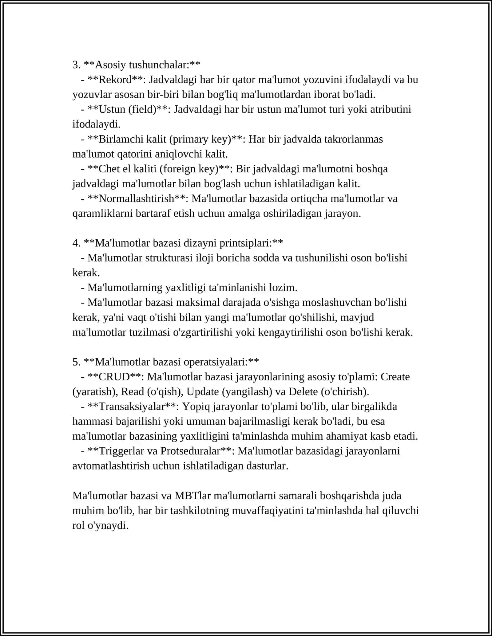 MALUMOTLAR BAZASINI BOSHQARISH TIZIMLARI 4