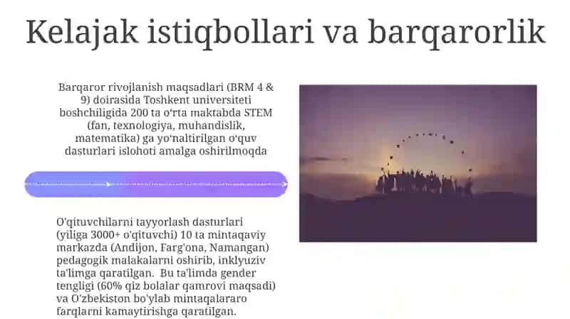 Oʻzbekistonda ta'lim tizimini modernizatsiyalash jarayonlari 4
