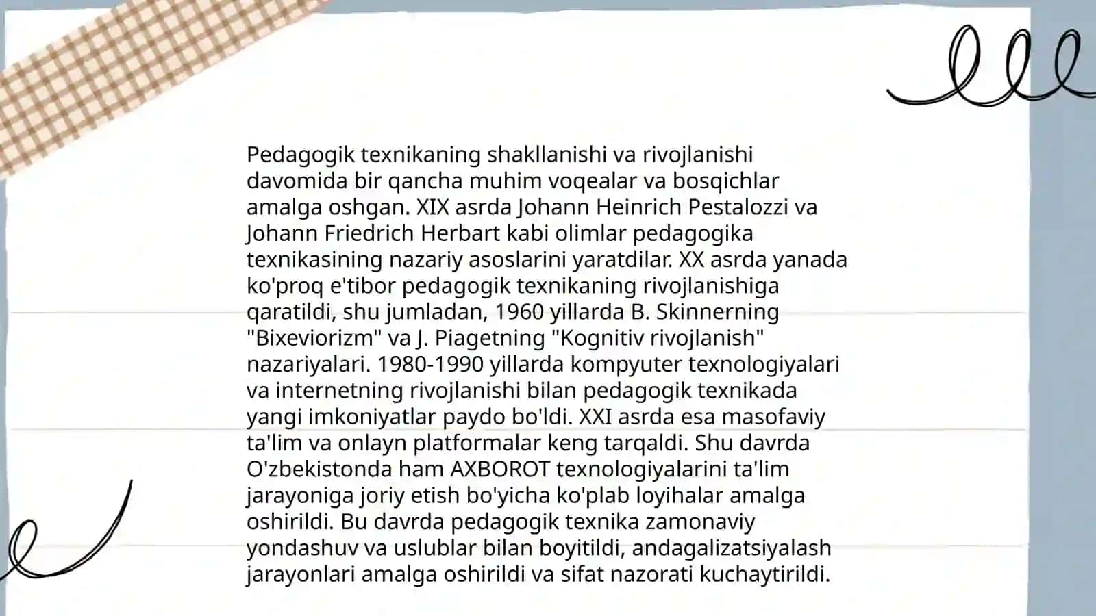 Pedagogik texnika va Pedagogik imidj haqida taqdimot tayyorlang 4