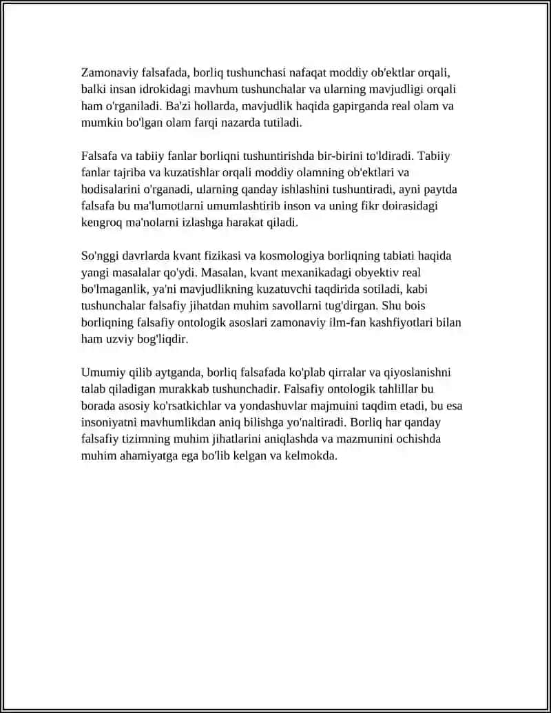 Borliq tushunchasining falsafiy ontologik asoslari 4