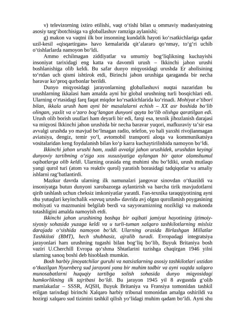 Global jarayonlar ва barqaror taraqqiyot 4