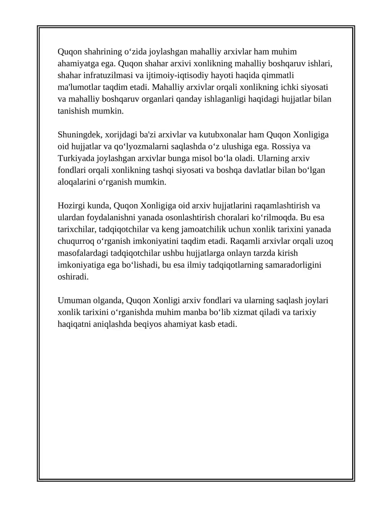 Quqon Xonligi arxiv hujjatlari 4