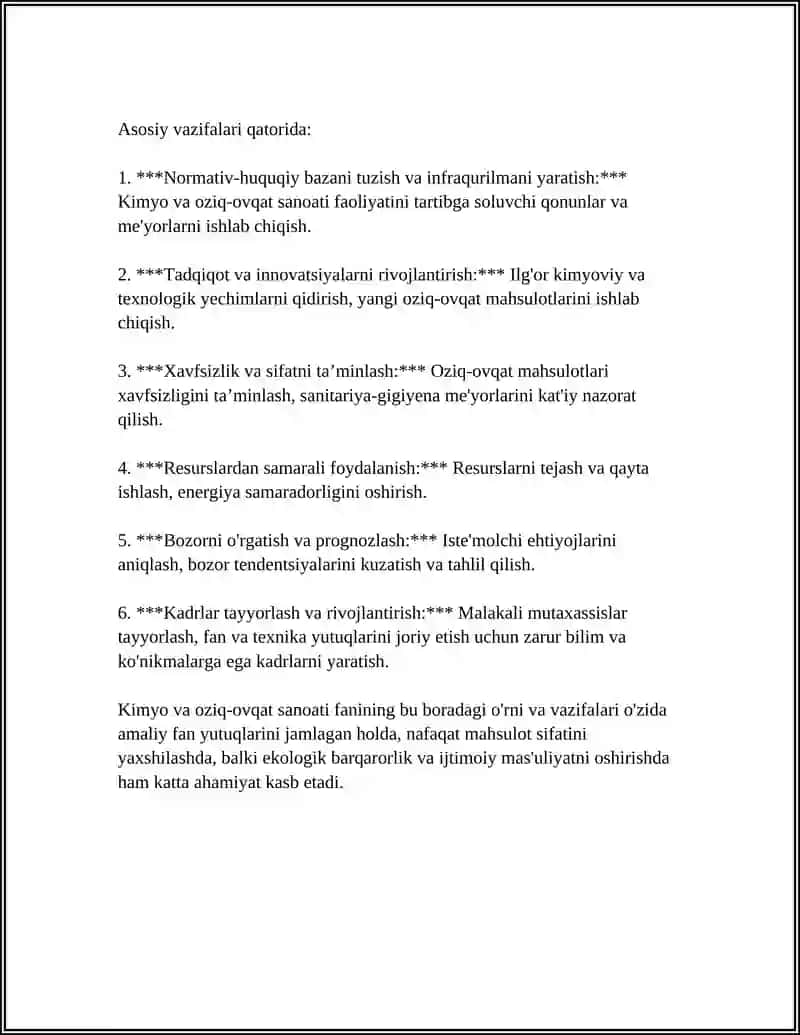 Kimyo va Oziq-Ovqat Sanoati va Menejmenti 4
