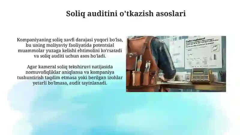 Soliq tekshiruvi materiallarini ko'rib chiqish tartibi 4