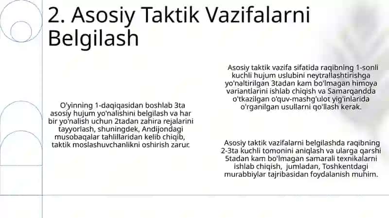 Dyuzdo kurashida taktik tayorgarlikni maqsadi va vazifalari 4