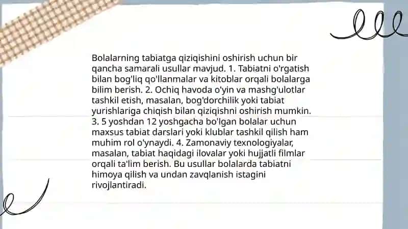 Tabiat bilan tanishtirish metodikasi 4