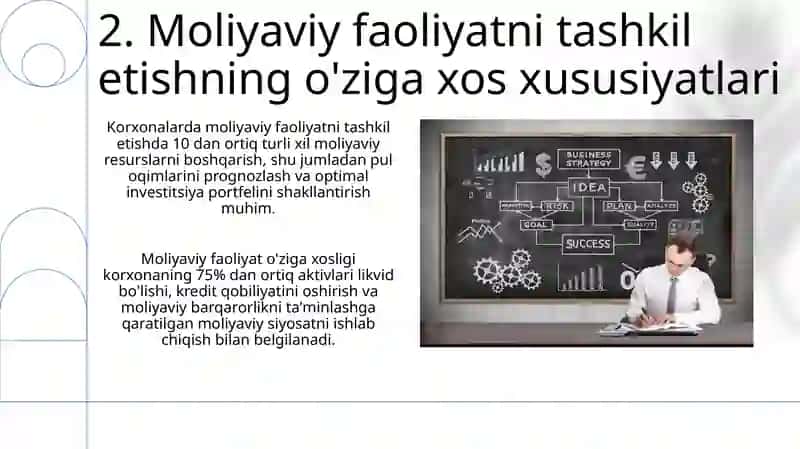 Korxonalarda moliyaviy faoliyatni tashkil etish mexanizmi 4