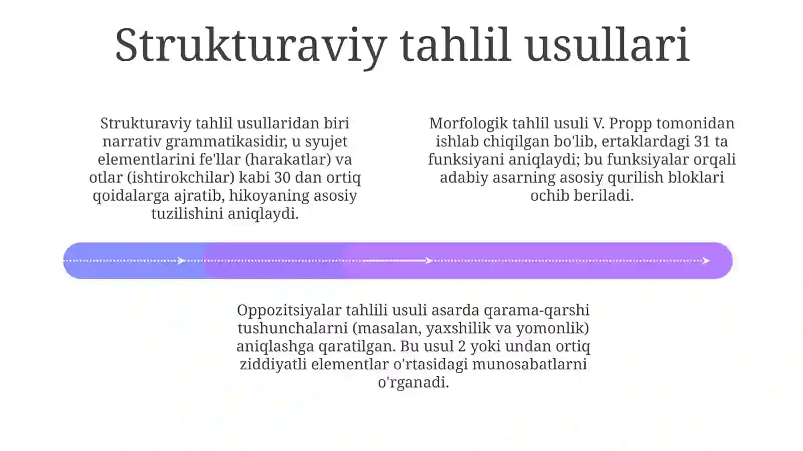 A.Rasulovning "Badiiylik bezavol yangilik " kitobidan strukturalizm asarini oʼqib oʼrganish 4