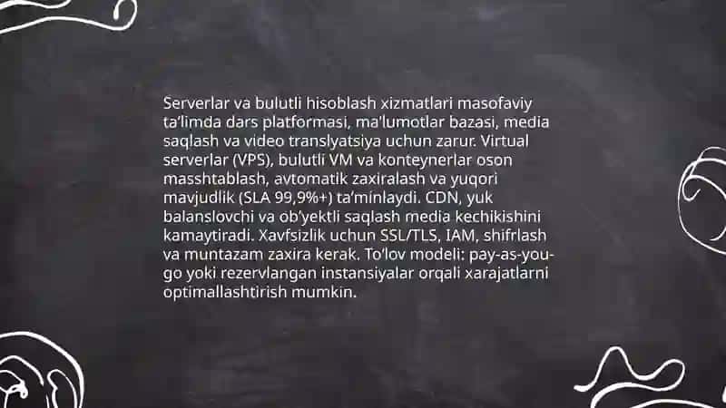 Masofaviy taʼlimni tashkil etishda texnik taʼminot va dasturiy vositalar 4