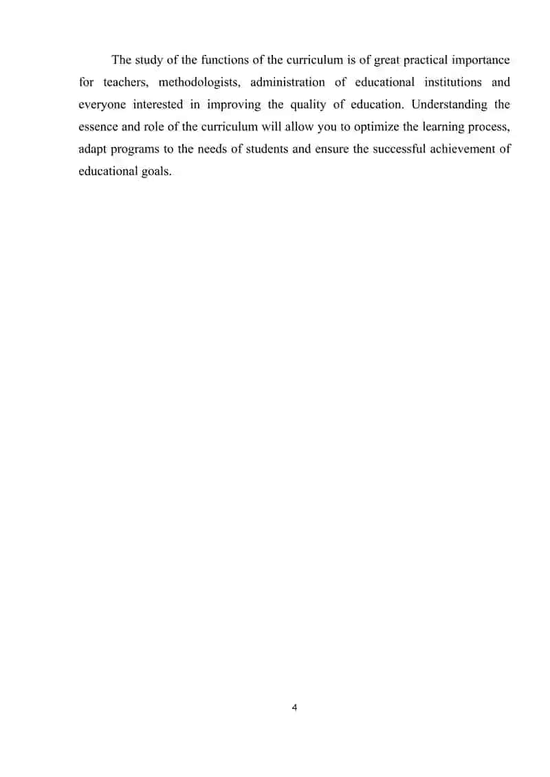 The function of syllabus 4