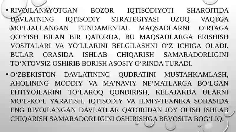 Ishlab chiqarishning iqtisodiy va ijtimoiy samaradorligi 4