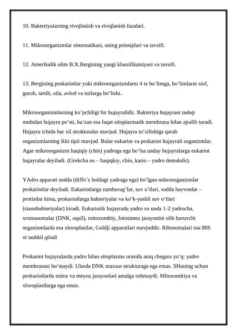 MIKROBIOLOGIYA TADQIQOTLARNING ASOSIY METODLARI 4