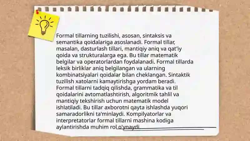 Algaritmlar va formal tillar nazariyasi asoslari 4