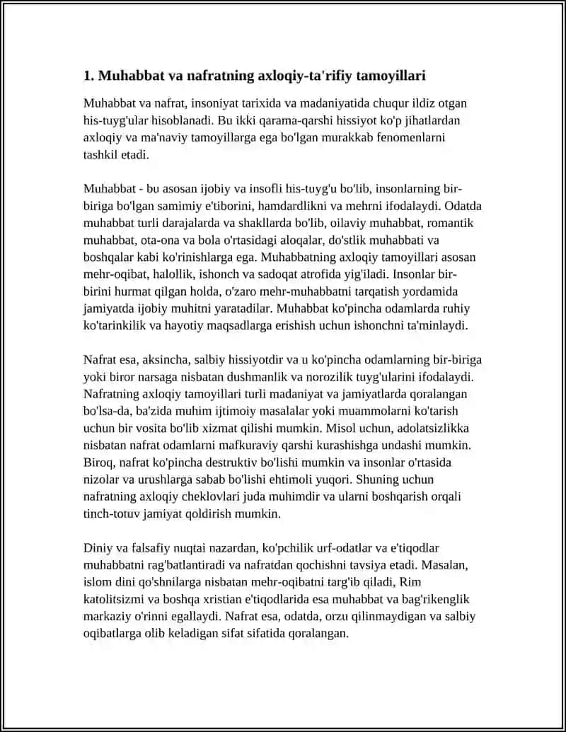 MUHABBAT VA NAFRAT, BAXT VA BAXTSIZLIKNING QADIRYATIY JIHATLARI 4