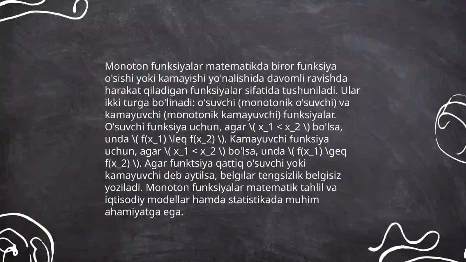 Monoton funksiyaning limiti 4