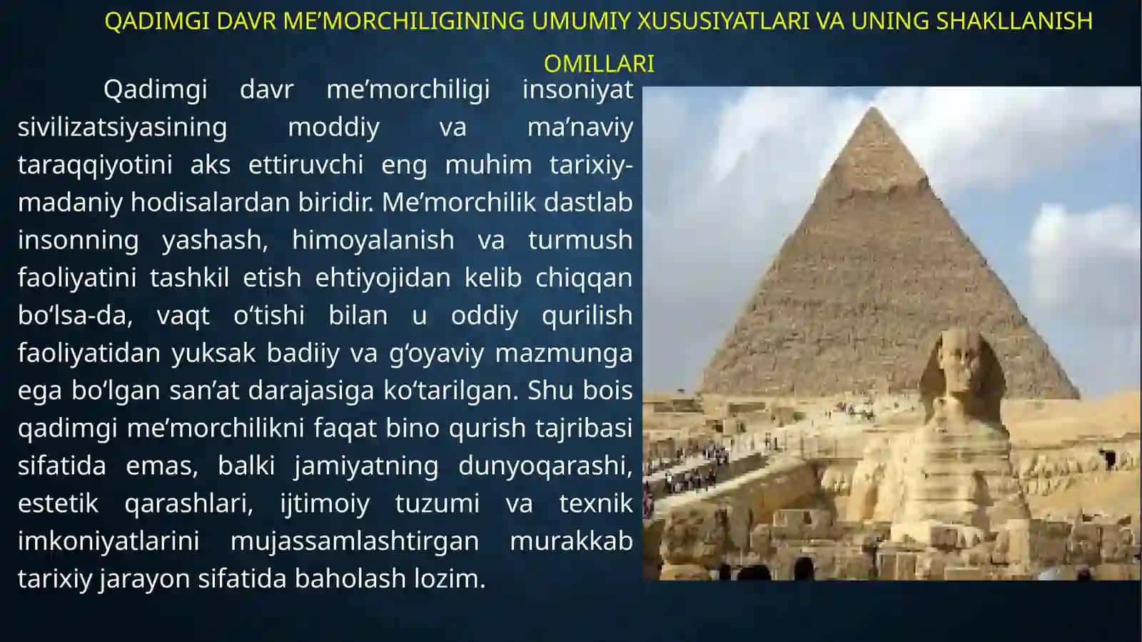 O’rta Osiyo memorchiligi tarixifanidan Memorchlikturlarivauslublari 4