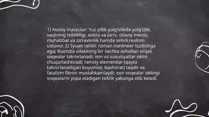 Gabriyel Garsia Markes ijodi 10 betlik slayd 4