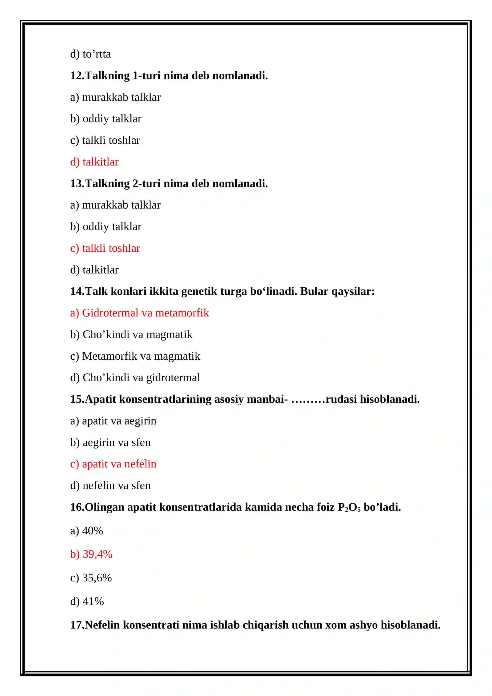 Nometall rudalarni boyitish texnologiyasi 4