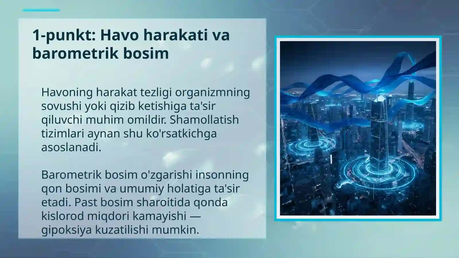 Havoning gigiyenik ko‘rsatkichlari 4
