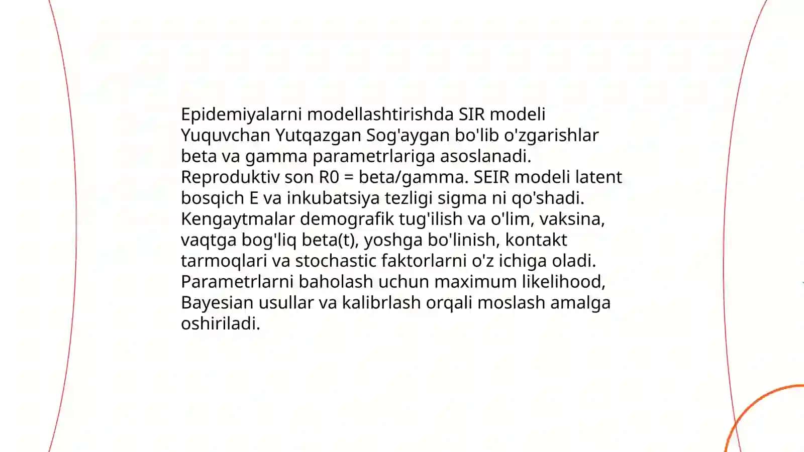Tibbiy-biologik masalalami yechishalgoritmlarini matematik modellashtirish 4