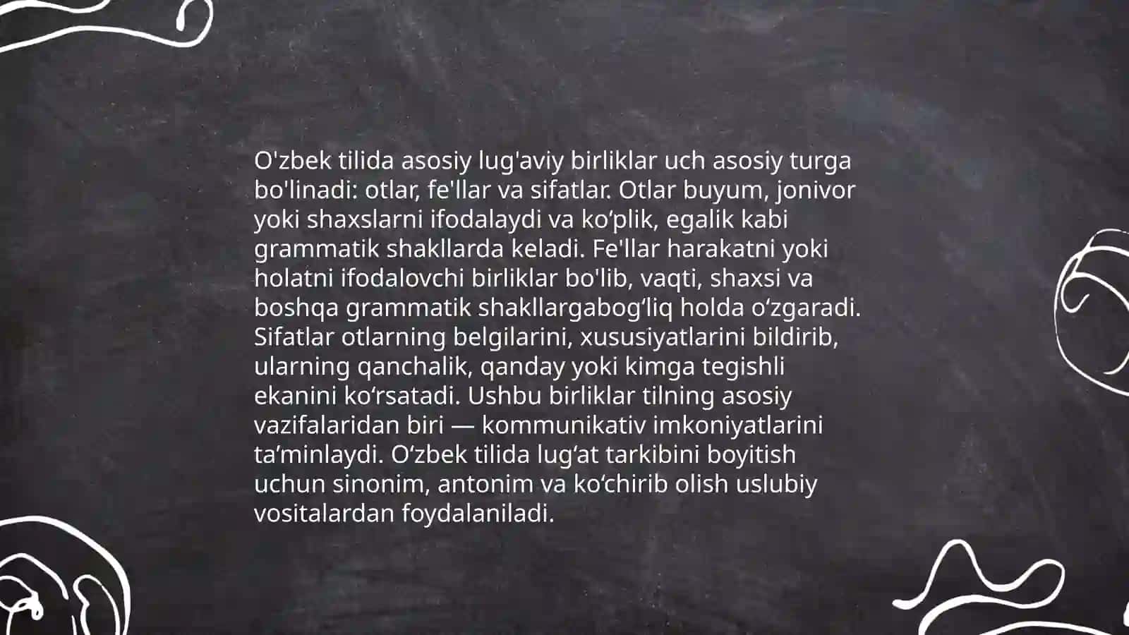 O'zbek tilining leksik qatlami 4