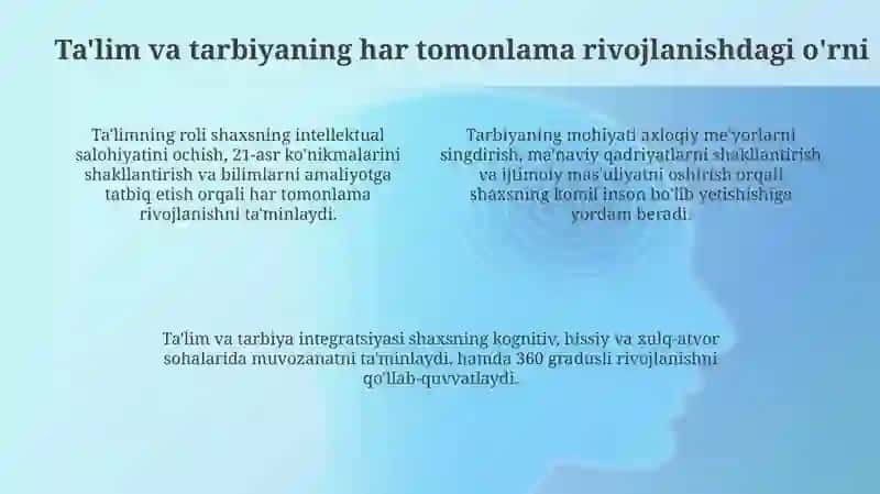 Har tomonlama barkamol shaxsni shakllantirish 4